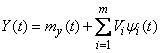 16.1.  The idea of ​​the method of canonical decompositions.  Representation of a random function as a sum of elementary random functions