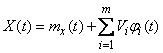 16.1.  The idea of ​​the method of canonical decompositions.  Representation of a random function as a sum of elementary random functions