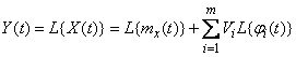 16.1.  The idea of ​​the method of canonical decompositions.  Representation of a random function as a sum of elementary random functions