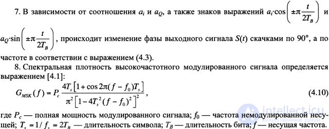 4.5.  GMSK modulation used in GSM standard