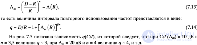   7.5.  Calculation of the budget of radio lines in GSM cellular mobile communication systems. 