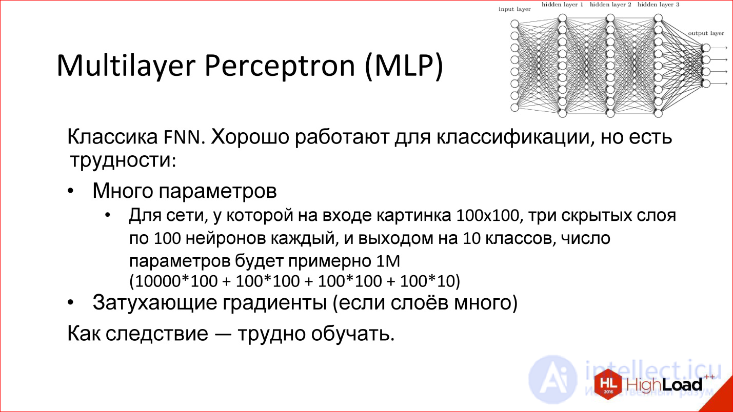   Introduction to neural network architectures.  Classification of neural networks, principle of operation 