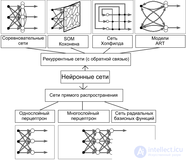   Introduction to neural network architectures.  Classification of neural networks, principle of operation 