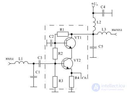   Input circuits.  4 RF amplifiers 