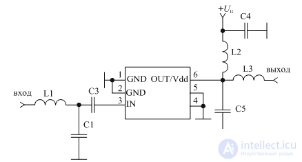   Input circuits.  4 RF amplifiers 