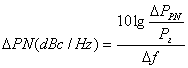 Heterodyne 1 parameters of the local oscillators