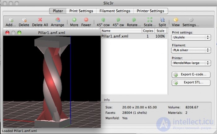   Classification of 3D printers.  Materials and methods of printing.  3D Printing Software - Slicers 