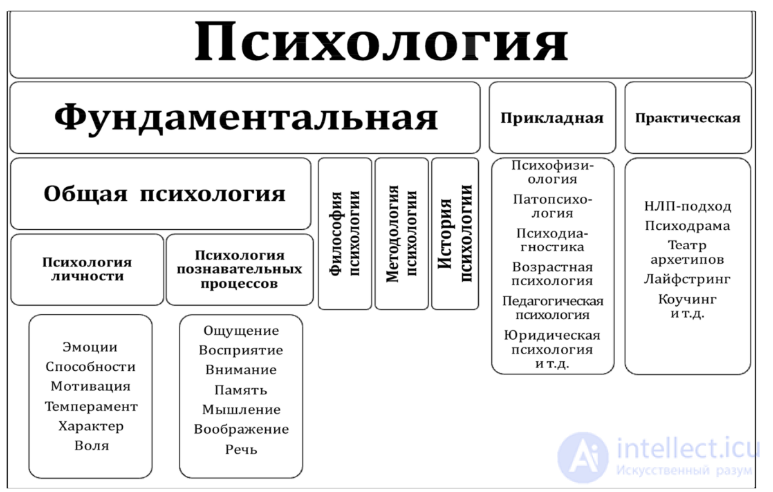 Applied Psychology, Branches of Psychological Science