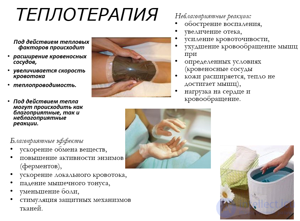 THERMOTHERAPY and PARAFFIN THERAPY, psammotherapy