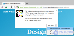 Digital fingerprint of the device