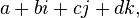 Hypercomplex numbers.  Quaternions