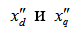 Initial Instant of a Sudden Disturbance (Transient and Subtransient)