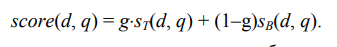 Parametric and zone indexes