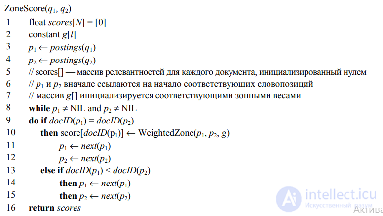 Parametric and zone indexes