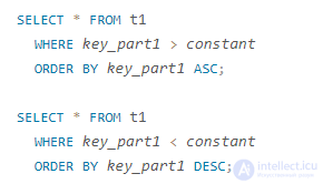 Variants, capabilities, and specifics of sorting in MySQL