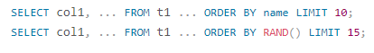 Variants, capabilities, and specifics of sorting in MySQL