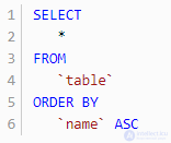Variants, capabilities, and specifics of sorting in MySQL