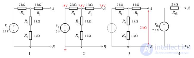 Thevenins Theorem (Thevenin-Helmholtz Theorem) - Online Calculator