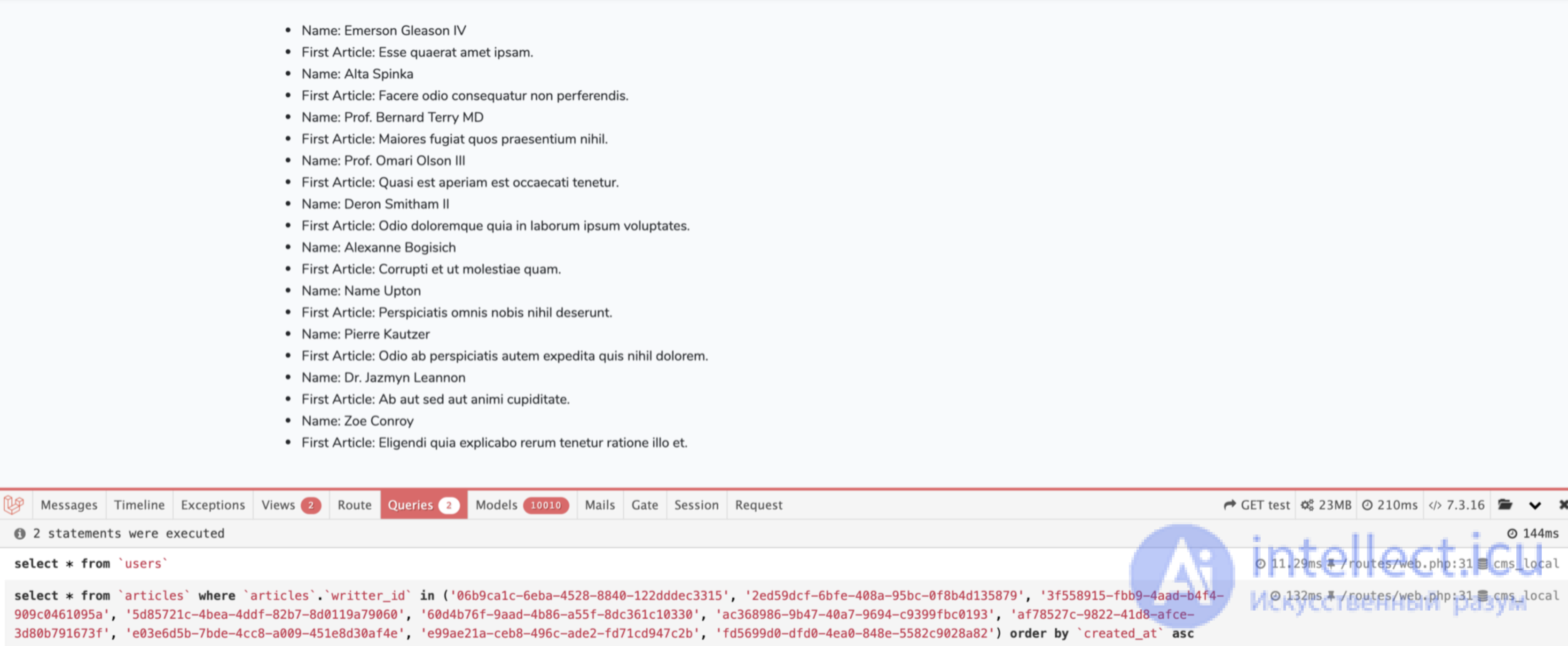 The N + 1 selection problem in object-relational mapping (ORM)