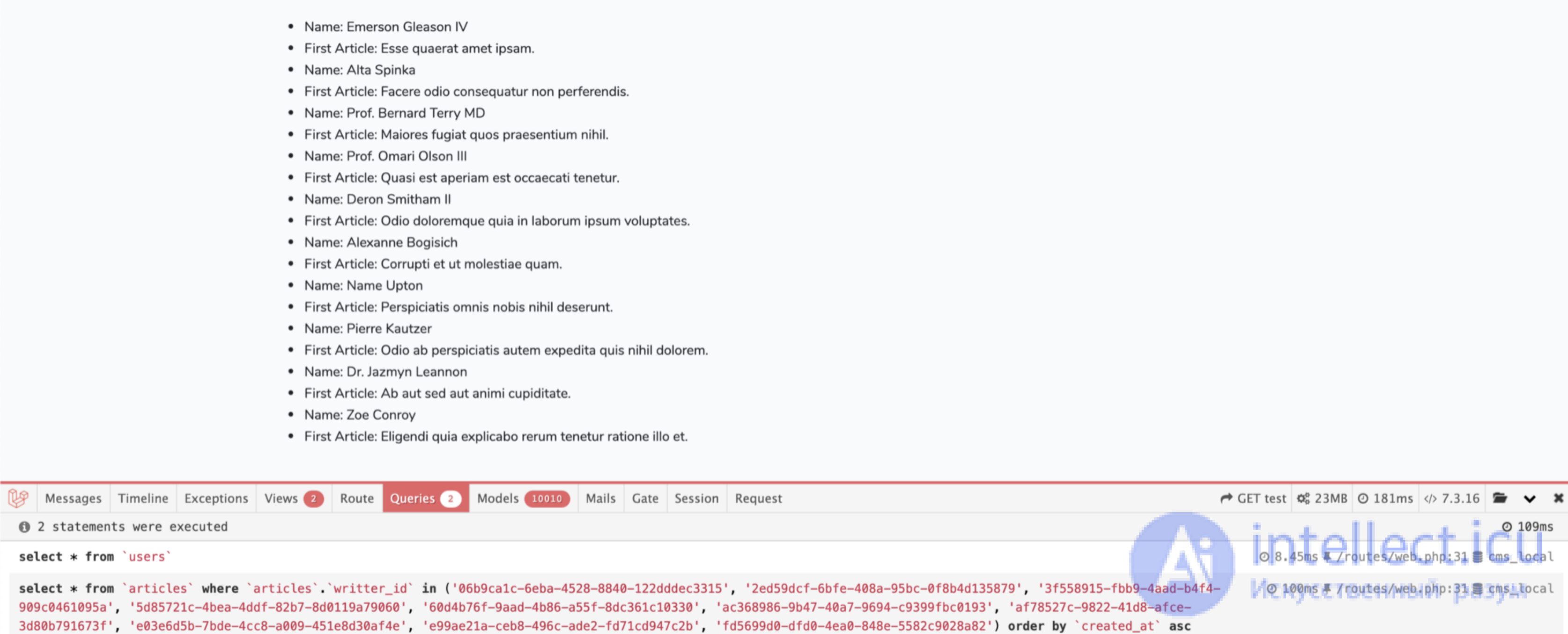 The N + 1 selection problem in object-relational mapping (ORM)