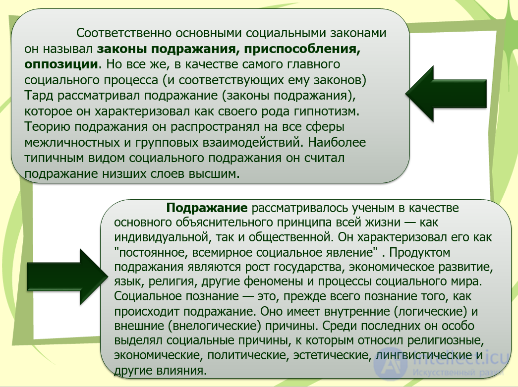 The psychological paradigm in sociology: Pareto, Freud, Le Bon and Tarde; the Italian school