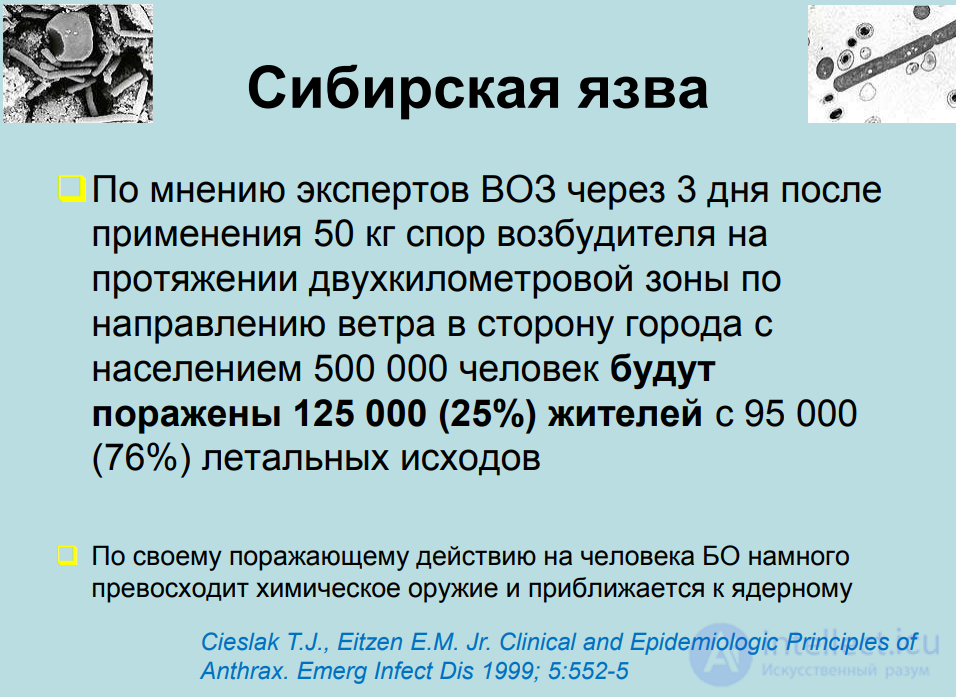 Biological Weapons, Bioterrorism, Agroterrorism and Protection Against Them