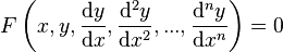   Equation in mathematics 