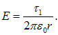 1. The electric field in vacuum