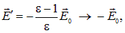 3. The electric field in dielectrics