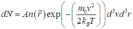3. Distribution of Molecules by Velocities and Coordinates