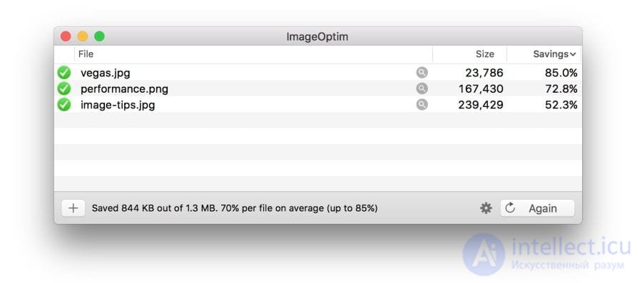Optimising graphics for the web