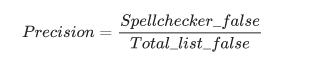 Typo Correction Algorithms With and Without Context