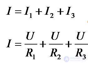 Parallel Connection of Loads (Resistor, Capacitor, Inductor) in DC and AC Circuits, with Worked Examples