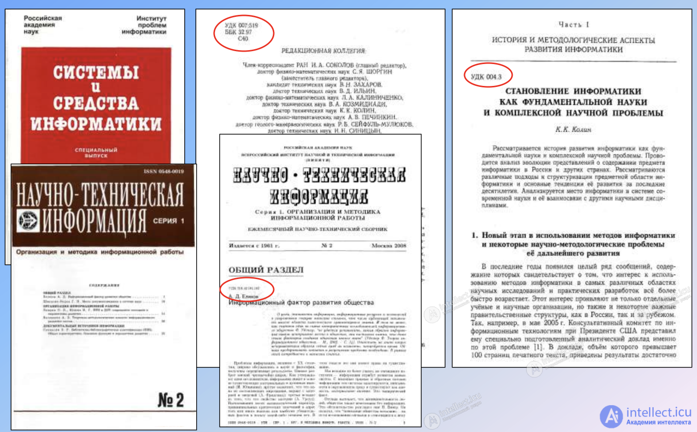 3.3. Systematization of documents in organizing information retrieval 3.4. Structure of the Universal Decimal Classification
