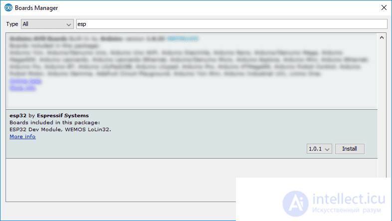 ESP32: Installing Support for the Arduino IDE, and Basic Examples