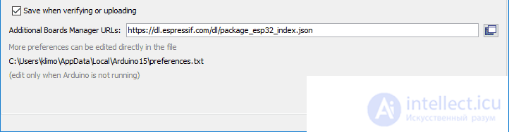 ESP32: Installing Support for the Arduino IDE, and Basic Examples
