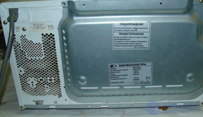 Microwave Oven Repair: Algorithm and Example of Fault Finding