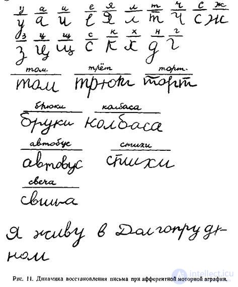 5. Speech Forms of Agraphia. 5.1. General Principles