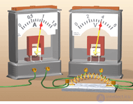 The electric circuit. Types of conductor connections in a circuit
