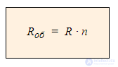 Resistance of series and parallel connections of conductors