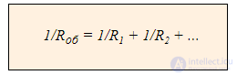 Resistance of series and parallel connections of conductors