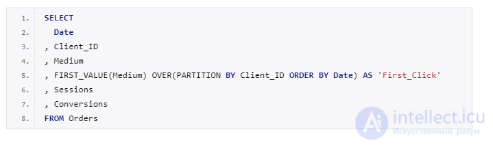 Window functions in SQL