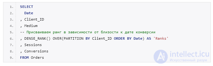 Window functions in SQL