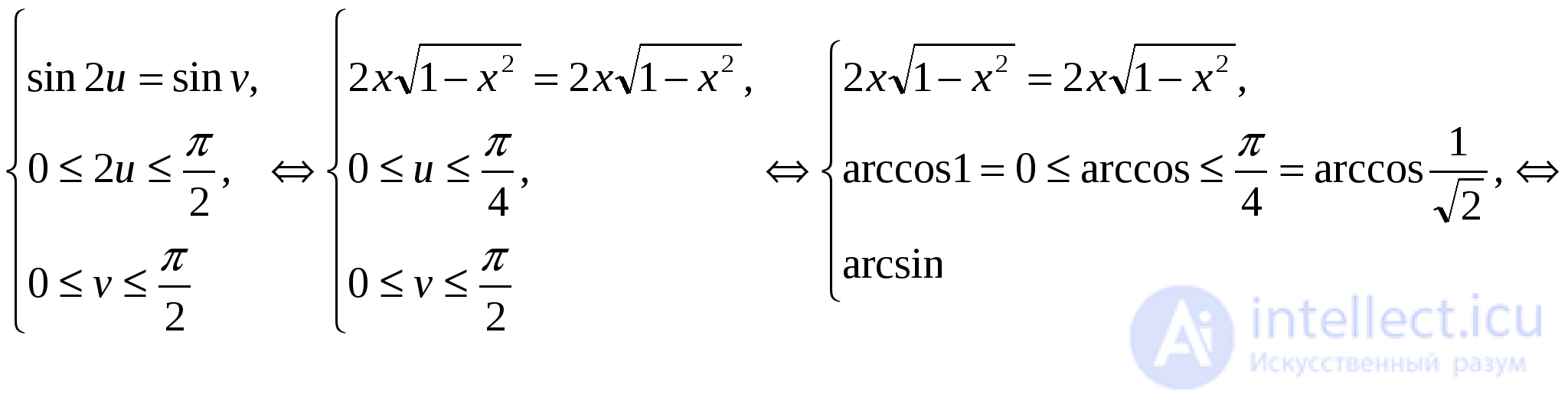 Inverse Trigonometric Functions: Arcsine, Arccosine, Arctangent, Arccotangent, Arcsecant, Arccosecant