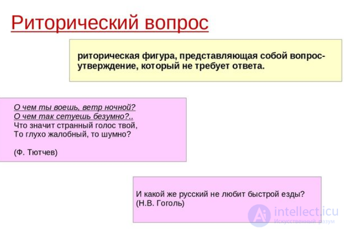 The Rhetorical Question (Erotema), the Rhetorical Exclamation and the Rhetorical Address as Rhetorical Figures