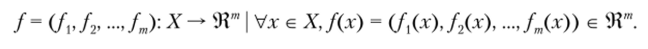 The general statement of a decision problem under certainty
