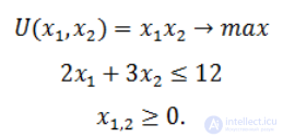 The utility function — its definition, study and characteristics; optimisation