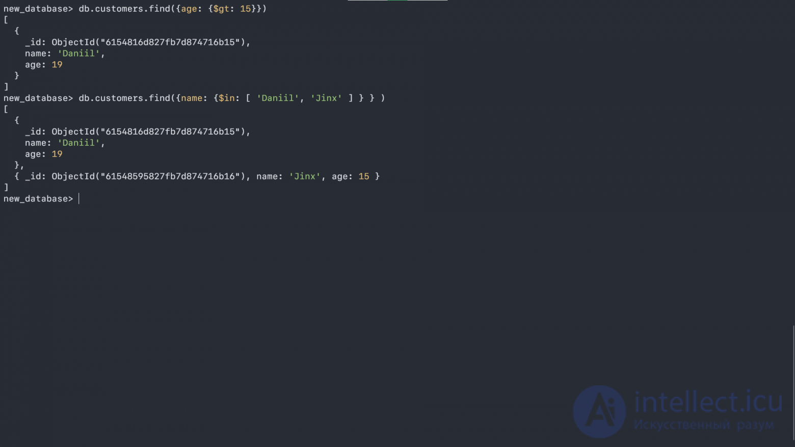 MongoDB basics- collections and documents, working in the shell, basic operations